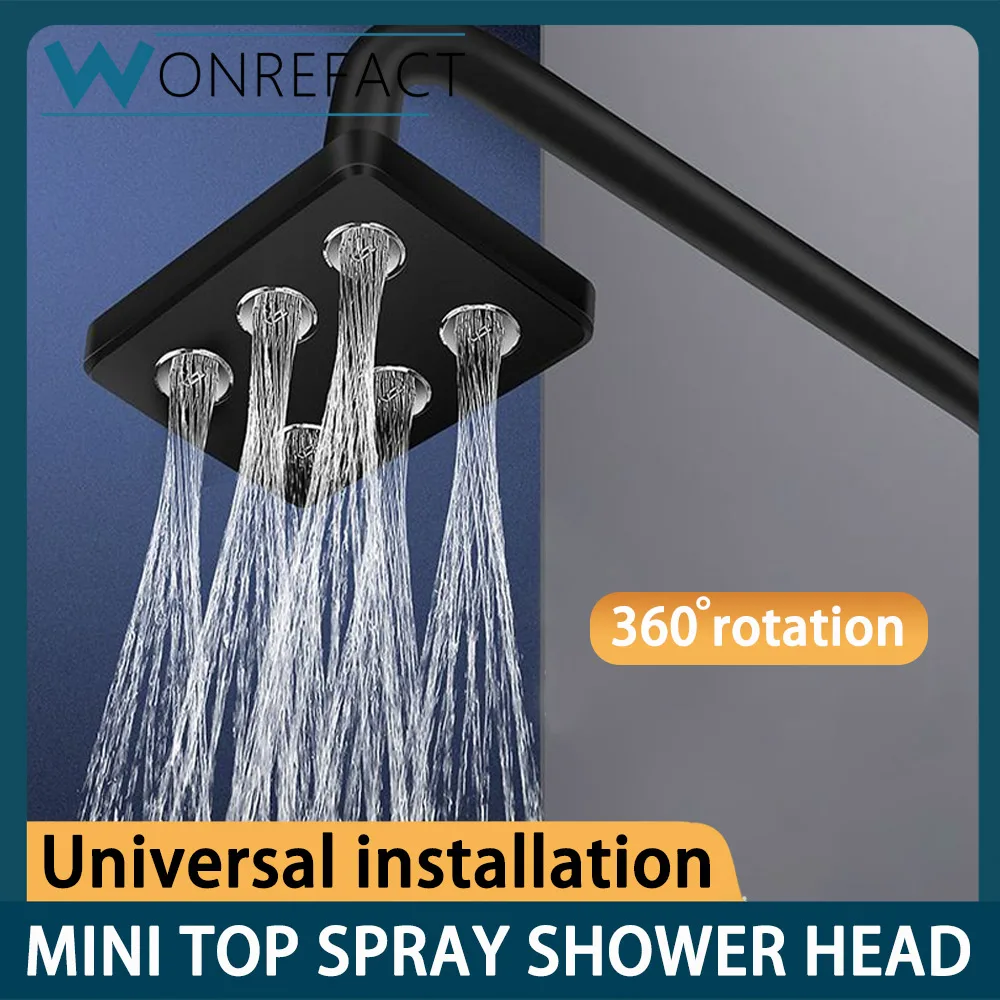 High Water Pressure Shower Head Water Flow Mini Shower Head Bathroom 360° Rotating Top Spray Water Saving Pressurized Design
High Water Pressure Shower Head Water Flow Mini Shower Head Bathroom 360° Rotating Top Spray Water Saving Pressurized Design