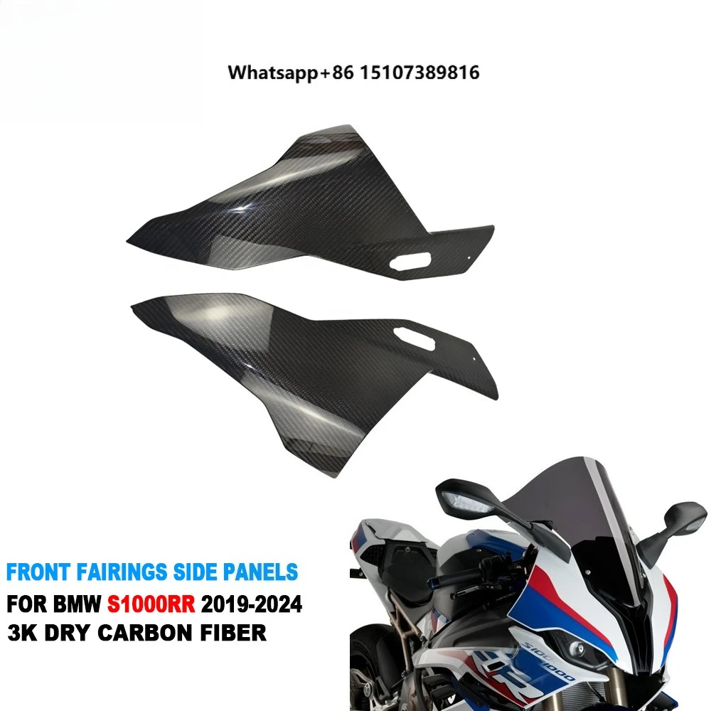 Carbon 100% Real 3K Dry Carbon Fiber in Stock Motorcycle Front Fairings Side Panels for S1000RR 2019-2024
Carbon 100% Real 3K Dry Carbon Fiber in Stock Motorcycle Front Fairings Side Panels for S1000RR 2019-2024