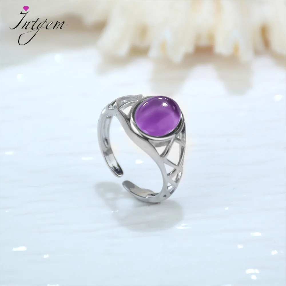 Открытое кольцо из стерлингового серебра 925 пробы с аметистом и натуральным фиолетовым камнем лазурит, полое кольцо овальной формы 8*10 мм, изысканные ювелирные украшения для женщин
Открытое кольцо из стерлингового серебра 925 пробы с аметистом и натуральным фиолетовым камнем лазурит, полое кольцо овальной формы 8*10 мм, изысканные ювелирные украшения для женщин