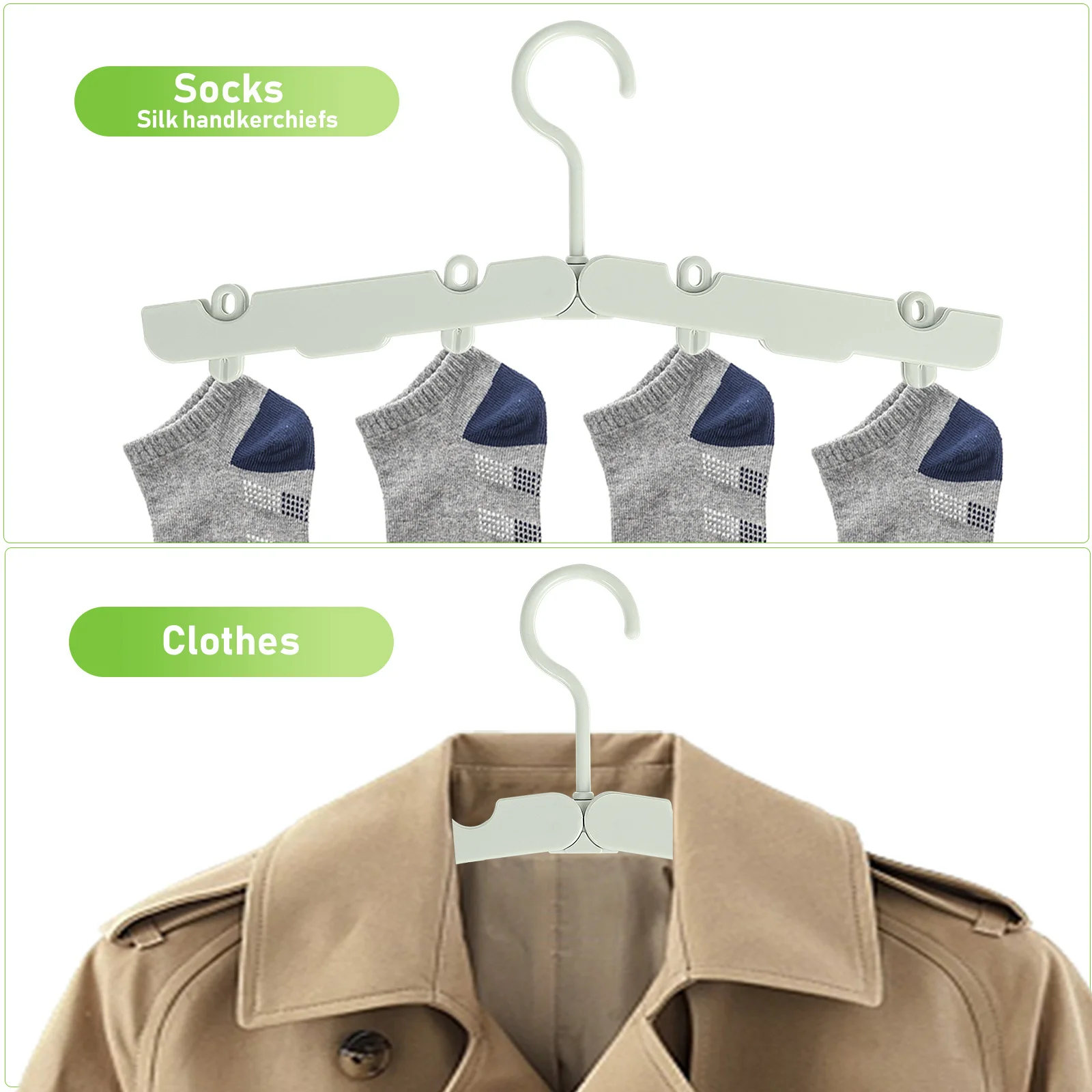 6Pcs Folding Travel Hangers Portable Clothes Drying Racks Non-Slip Shoulder Notches for Camisole Space Saver for Luggage Dorm
6Pcs Folding Travel Hangers Portable Clothes Drying Racks Non-Slip Shoulder Notches for Camisole Space Saver for Luggage Dorm