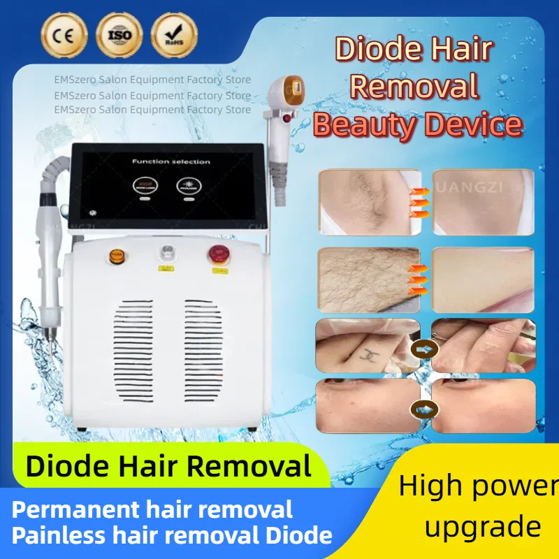 2 in 1 Diode Laser Hair Remova Ice Painless Alexandrite Picosecond Laser Tattoo Removal Multi-function cooling system beauty
2 in 1 Diode Laser Hair Remova Ice Painless Alexandrite Picosecond Laser Tattoo Removal Multi-function cooling system beauty