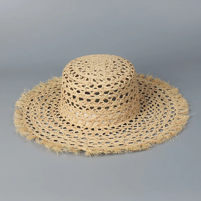Hollow Rough Edge Raffia Flat Top Straw Hat Women Travel Fashion Versatile Sunshade Sunscreen Beach Travel Hat
Hollow Rough Edge Raffia Flat Top Straw Hat Women Travel Fashion Versatile Sunshade Sunscreen Beach Travel Hat