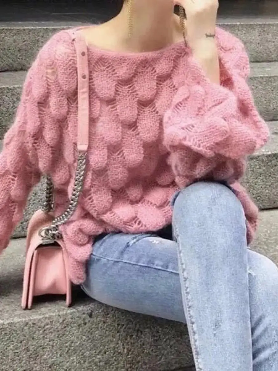 Large Size Sweater Cover up Women Thin Hollow Knitted Loose Summer Clothes Spring Autumn Lazy Style Cleanfit Fashion
Large Size Sweater Cover up Women Thin Hollow Knitted Loose Summer Clothes Spring Autumn Lazy Style Cleanfit Fashion