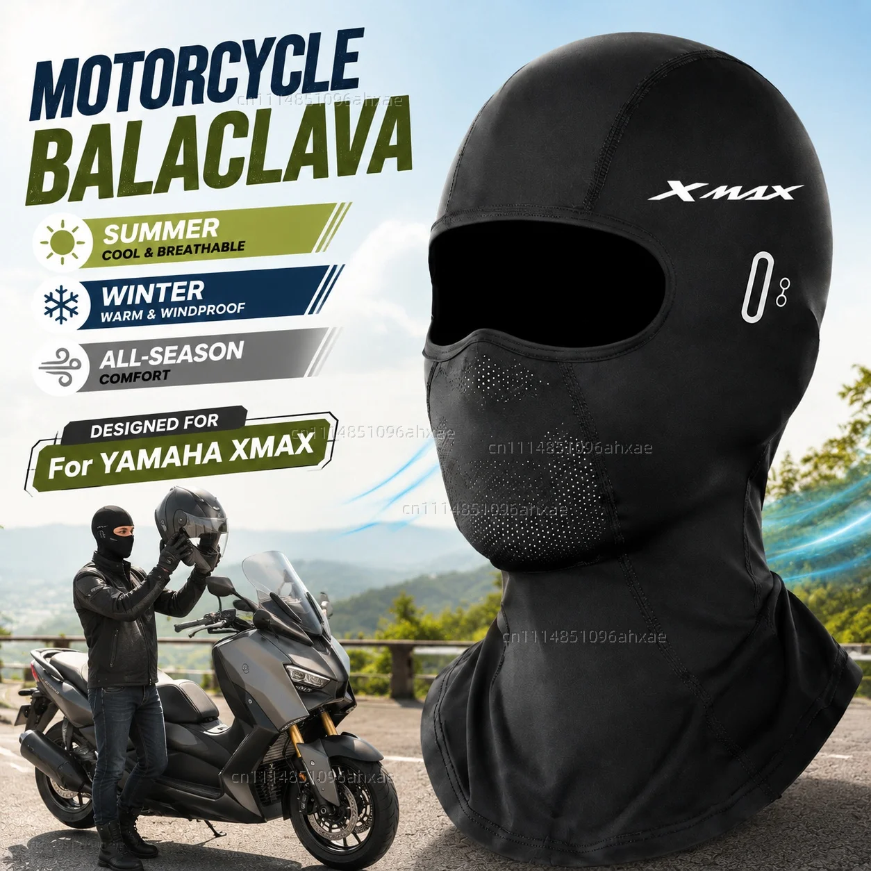 For YAMAHA XMAX300 XMAX400 XMAX X-MAX XMAX 125 XMAX250 Motorcycle Balaclava Summer Glasses Face Breathable Hole Winter Warm
For YAMAHA XMAX300 XMAX400 XMAX X-MAX XMAX 125 XMAX250 Motorcycle Balaclava Summer Glasses Face Breathable Hole Winter Warm