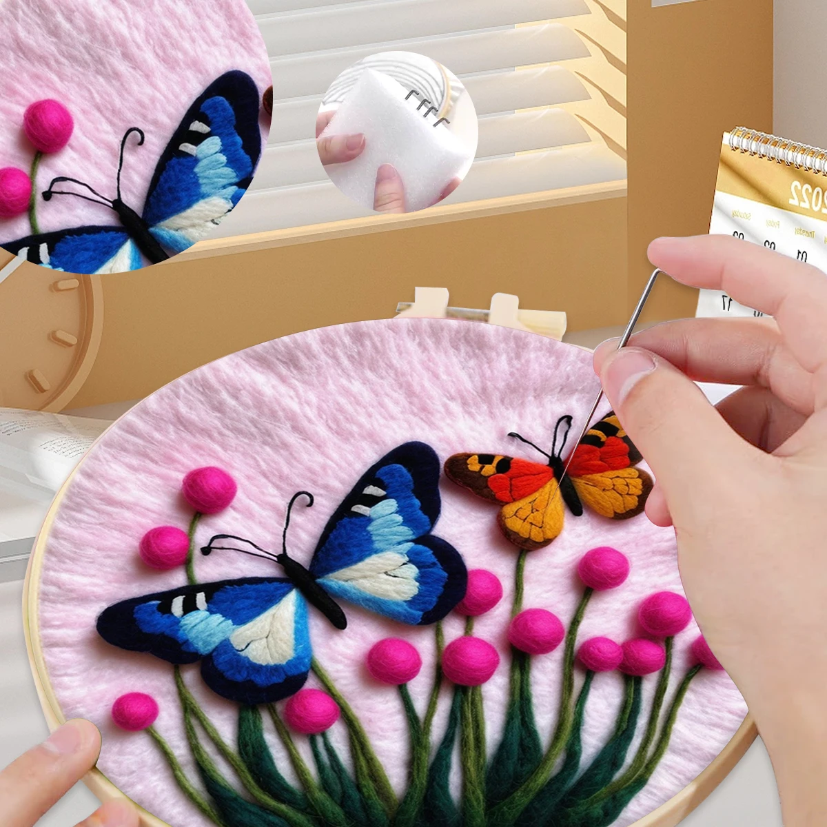 SDOYUNO Wool Felt Painting Crafts supplies adults butterfly Embroidered Patches Adult Crafts Stitch Wool For Knitting Wall Decor
SDOYUNO Wool Felt Painting Crafts supplies adults butterfly Embroidered Patches Adult Crafts Stitch Wool For Knitting Wall Decor