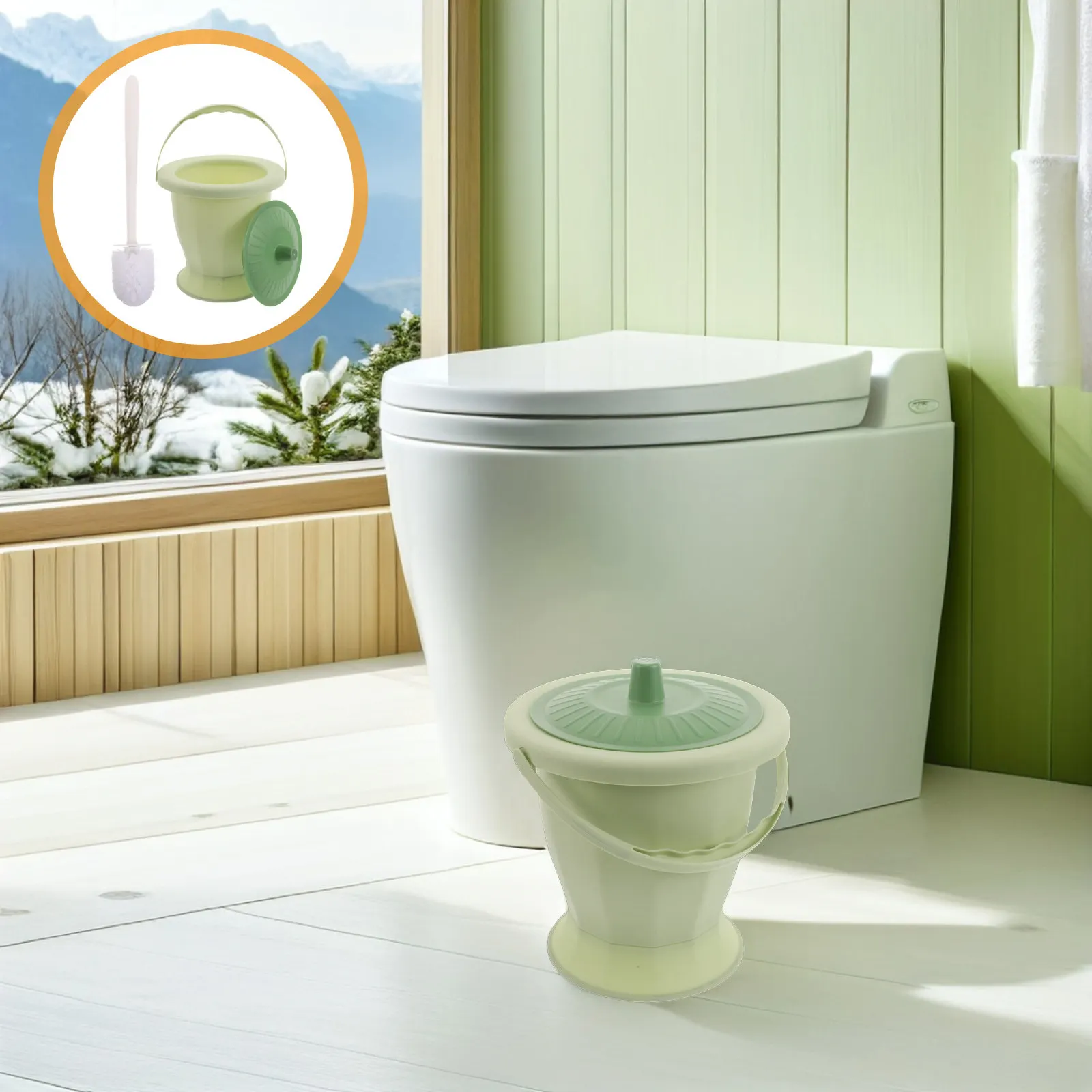 1Set Portable Chamber Pot Plastic Toilet Urinal Leakproof with Lid Cleaning Brush for Elderly Bedroom Home Care Bedside Commode
1Set Portable Chamber Pot Plastic Toilet Urinal Leakproof with Lid Cleaning Brush for Elderly Bedroom Home Care Bedside Commode