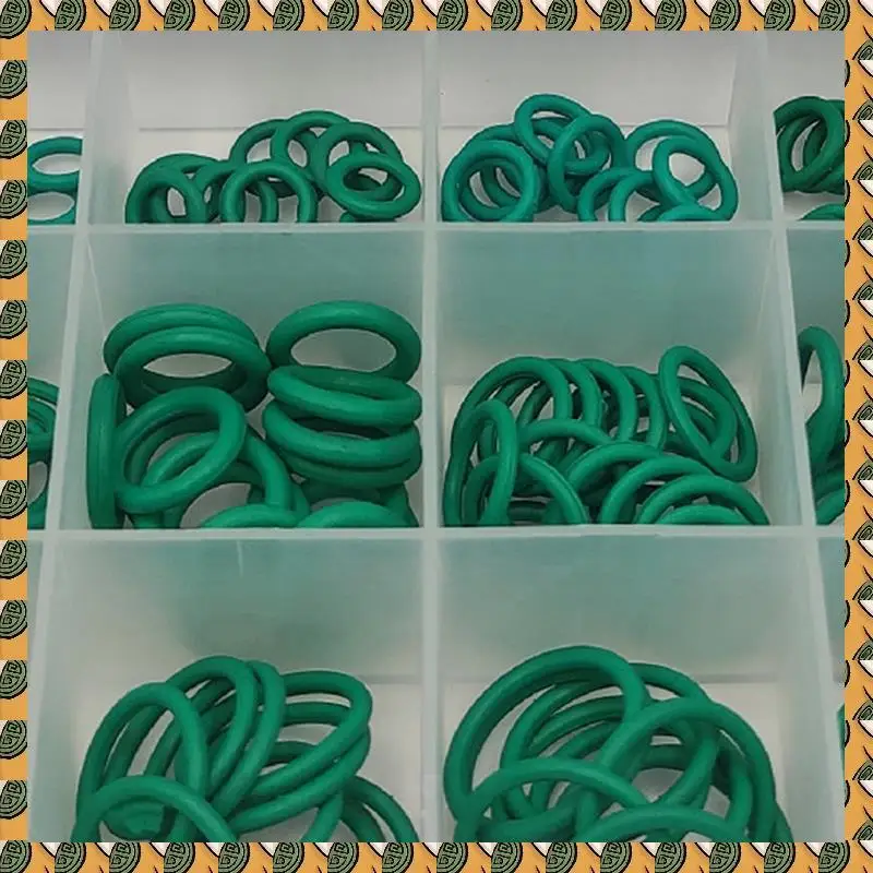 270Pcs Green Sealing Ring O-Ring Nitrile Rubber Ring Gasket High Pressure Repair Boxed
270Pcs Green Sealing Ring O-Ring Nitrile Rubber Ring Gasket High Pressure Repair Boxed
