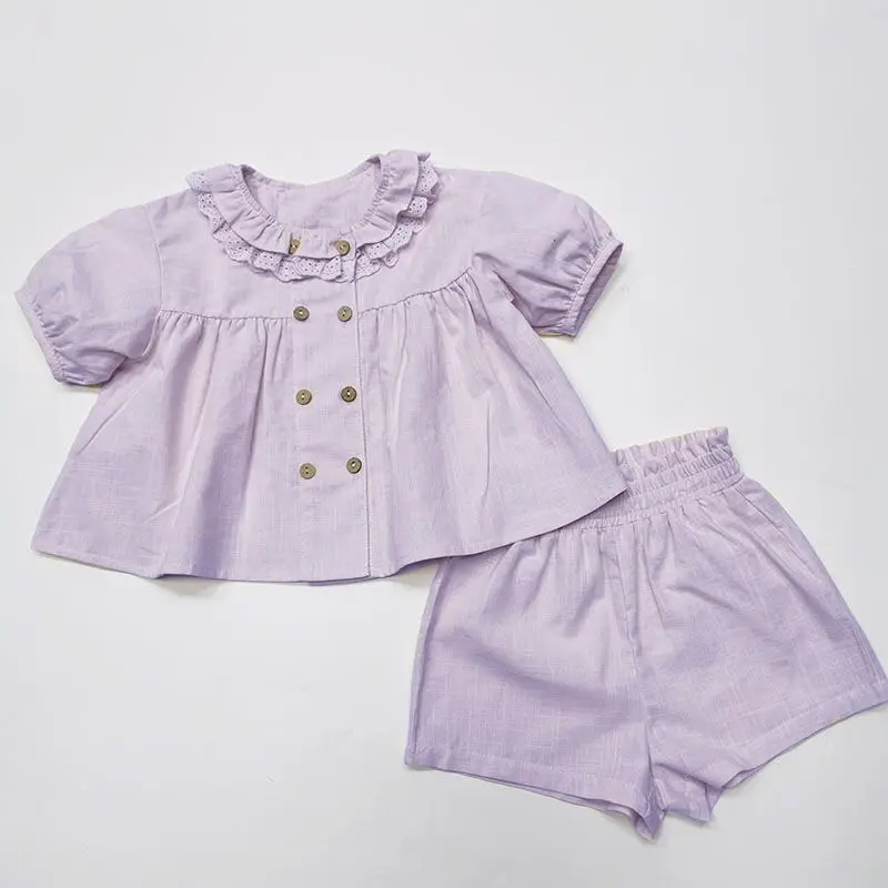 Shirt and Shorts Set Summer New Korean Fashionable Cute Casual All-match Bubble Sleeve Doll Shirt Shorts Two-piece Set
Shirt and Shorts Set Summer New Korean Fashionable Cute Casual All-match Bubble Sleeve Doll Shirt Shorts Two-piece Set