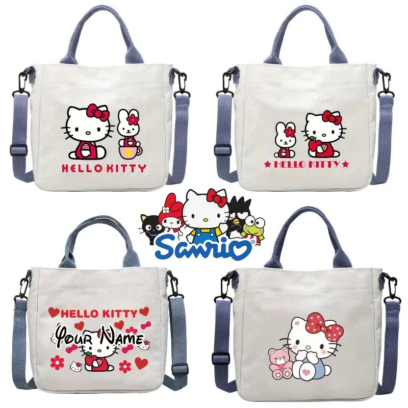 Сумка через плечо Sanrio, сумка-тоут с изображением Hello Kitty, вместительная женская сумка через плечо, модная портативная холщовая сумка для хранения, подарок
Сумка через плечо Sanrio, сумка-тоут с изображением Hello Kitty, вместительная женская сумка через плечо, модная портативная холщовая сумка для хранения, подарок
