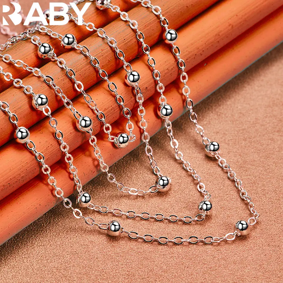 URBABY 925 Sterling Silver Round Bead Multi Chain Necklace for women fashion jewelry exquisite elegant Engagement Wedding Gift
URBABY 925 Sterling Silver Round Bead Multi Chain Necklace for women fashion jewelry exquisite elegant Engagement Wedding Gift
