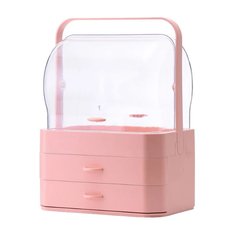 Portable Waterproof Make Up Cosmetic Box Dust Cover Box Organizer Drawers Plastic Cosmetic Storage Box Jewelry Container Indoor
Portable Waterproof Make Up Cosmetic Box Dust Cover Box Organizer Drawers Plastic Cosmetic Storage Box Jewelry Container Indoor