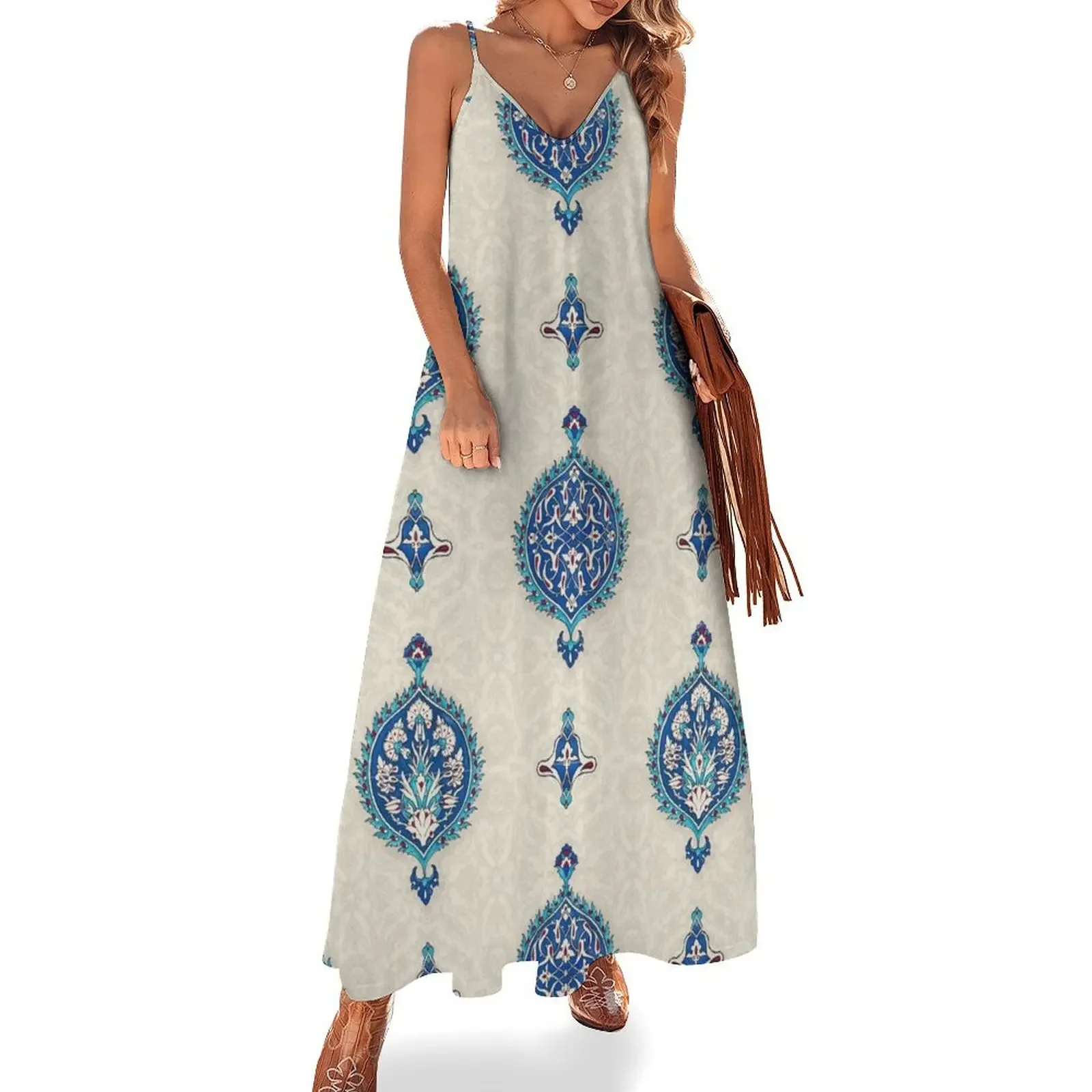 Turkish Tile Repeat Pattern Sleeveless Dress Women's long dress women's evening dress 2025 women long dresses
Turkish Tile Repeat Pattern Sleeveless Dress Women's long dress women's evening dress 2025 women long dresses