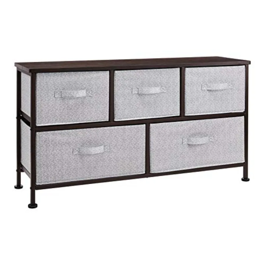 Extra Wide Fabric 5-Drawer Storage Organizer Unit for Bedroom Closet Bronze
Extra Wide Fabric 5-Drawer Storage Organizer Unit for Bedroom Closet Bronze