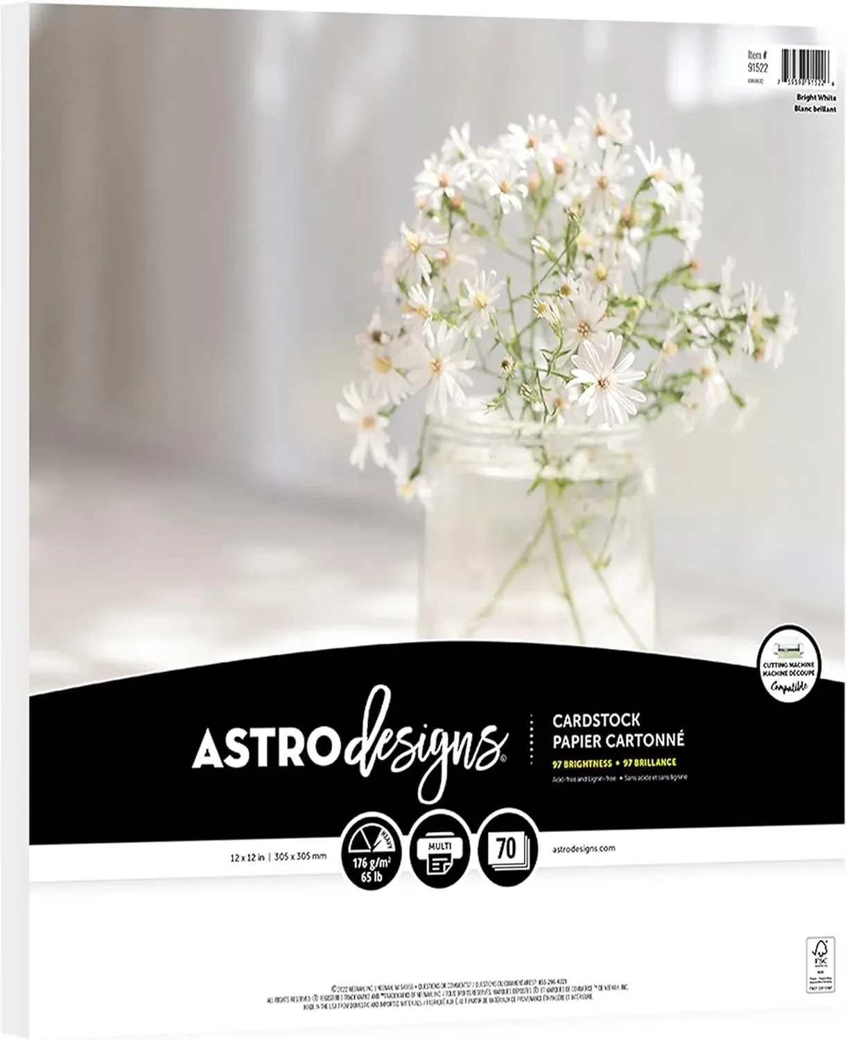 Premium White Cardstock, 12x12 Inches, 65lb/176gsm, 70 Sheets For Crafting
Premium White Cardstock, 12x12 Inches, 65lb/176gsm, 70 Sheets For Crafting