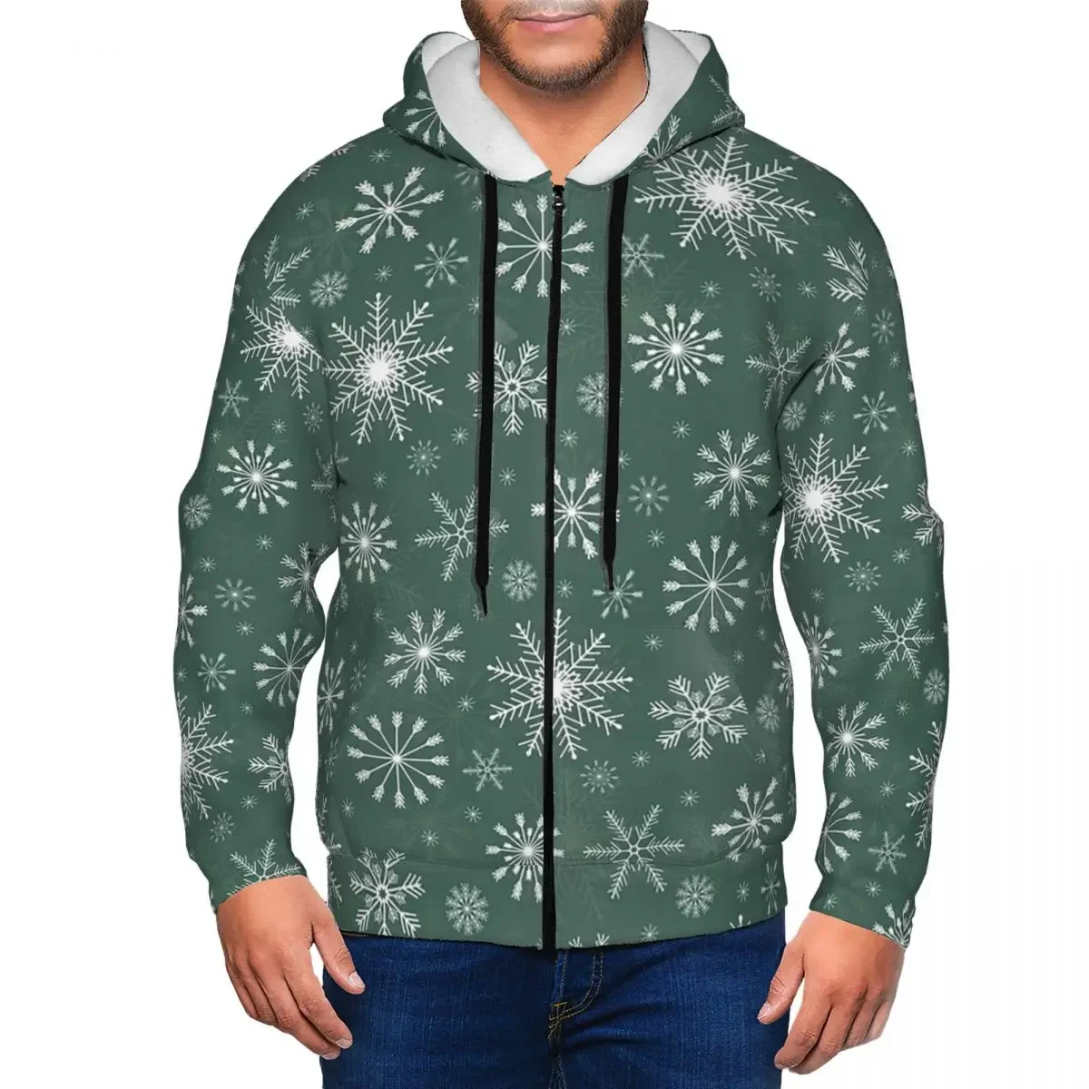 Christmas Snowflakes Zipper Hoodie Harajuku Pullover Autumn Winter Men's Women's Sweatshirt Long Sleeve Tops
Christmas Snowflakes Zipper Hoodie Harajuku Pullover Autumn Winter Men's Women's Sweatshirt Long Sleeve Tops