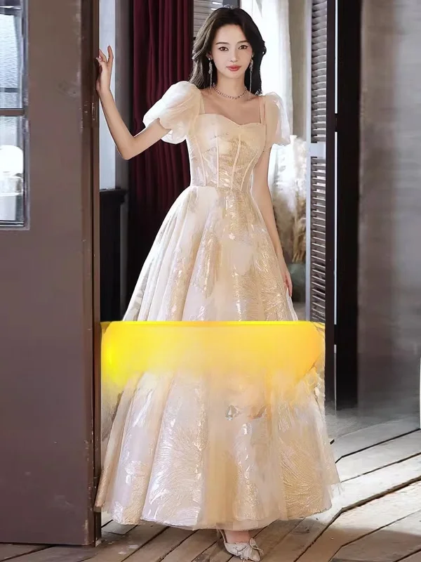 plus Size Evening Gown Women's New Luxury Feel Small Audience Champagne Color Annual Conference Host Vocal Art Exam Uniform
plus Size Evening Gown Women's New Luxury Feel Small Audience Champagne Color Annual Conference Host Vocal Art Exam Uniform