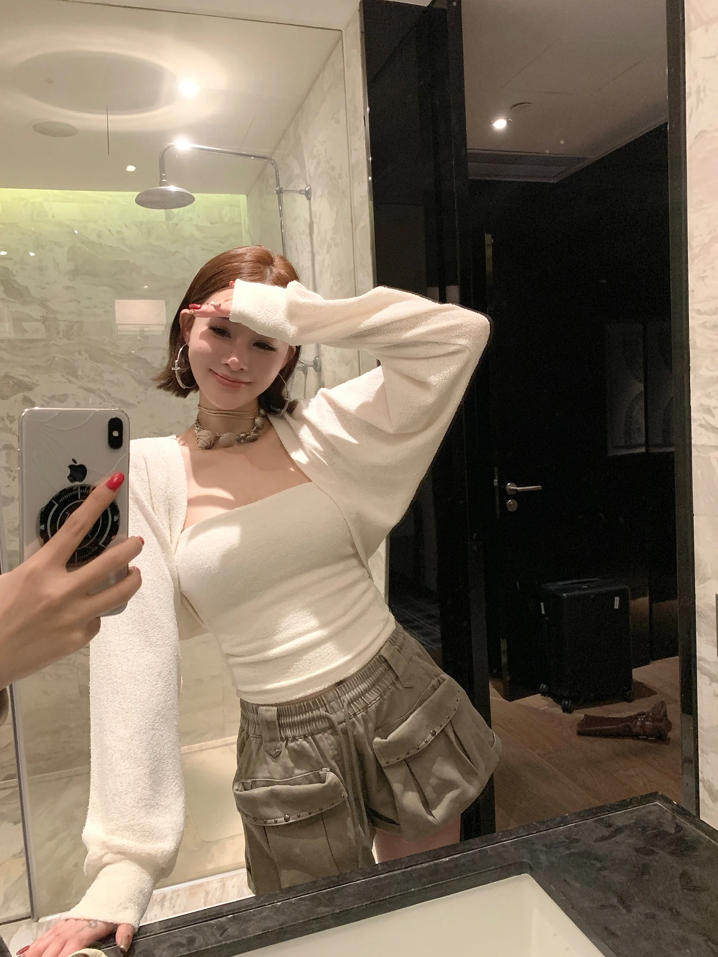 Slim Fit Vest And Shawl Two-Piece Set in for Women Spring 2026 Outerwear Elastic Body-Shaping ANA PHORA
Slim Fit Vest And Shawl Two-Piece Set in for Women Spring 2026 Outerwear Elastic Body-Shaping ANA PHORA