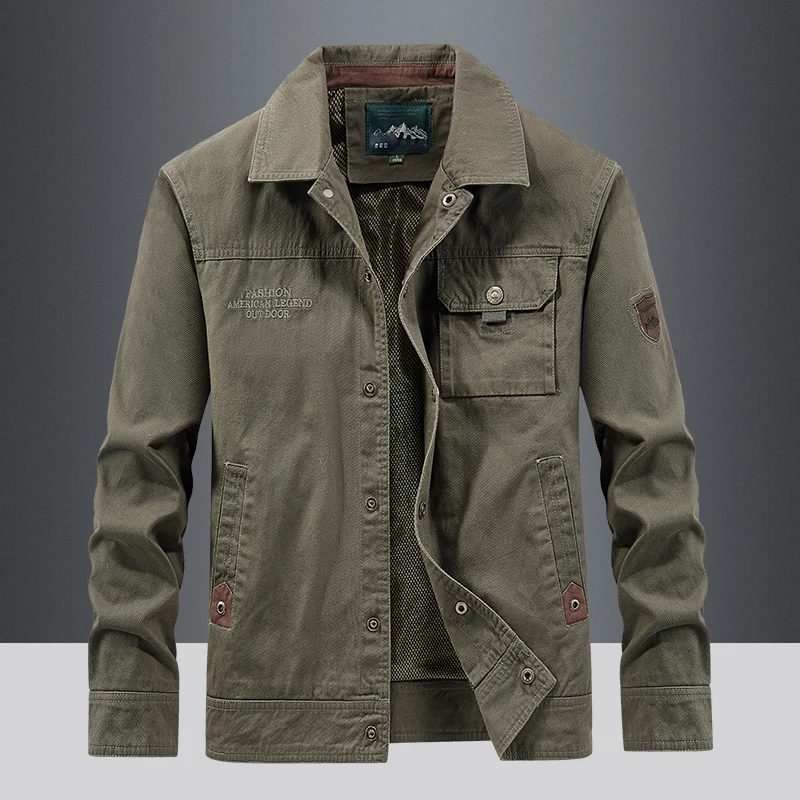 Design Trend Cargo Autumn Multi-pocket Wear-resistant Men's Jackets Men Spring Windbreaker Coat High Quality Tactical Jacket
Design Trend Cargo Autumn Multi-pocket Wear-resistant Men's Jackets Men Spring Windbreaker Coat High Quality Tactical Jacket