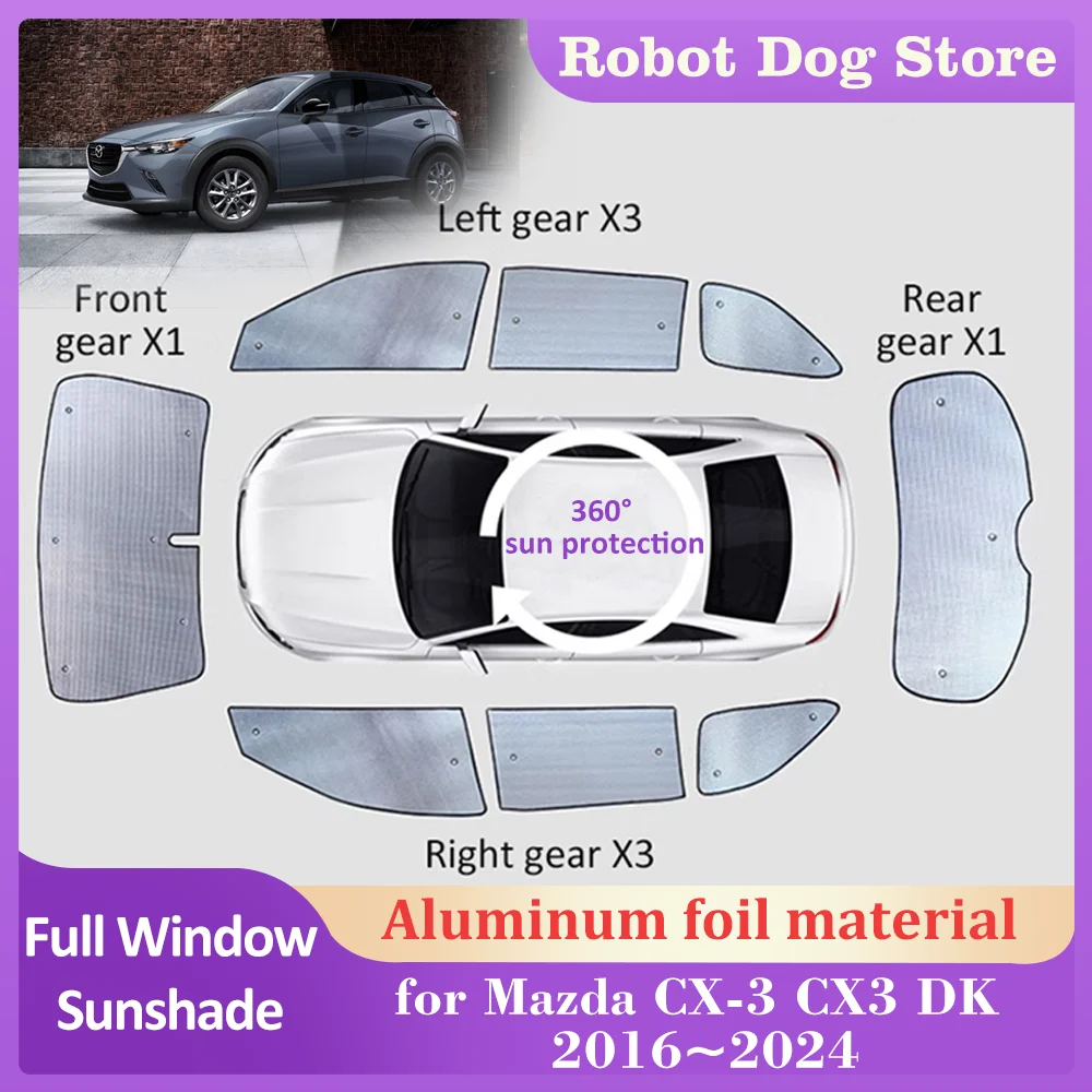 Sunshades Mat for Mazda CX-3 CX3 DK 2016~2024 2017 2018 Roof Windows Sun Visor Sunroof Windshield Pad Curtain Cover Accessories
Sunshades Mat for Mazda CX-3 CX3 DK 2016~2024 2017 2018 Roof Windows Sun Visor Sunroof Windshield Pad Curtain Cover Accessories