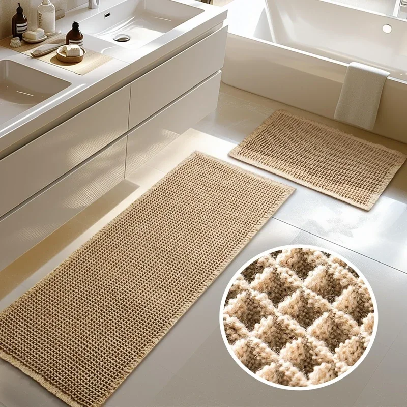 Bathroom Mat Solid Colour Simple Bathroom Water-absorbent Mats Bathroom Rugs Comfortable and Soft Machine Washable Shower Mat
Bathroom Mat Solid Colour Simple Bathroom Water-absorbent Mats Bathroom Rugs Comfortable and Soft Machine Washable Shower Mat