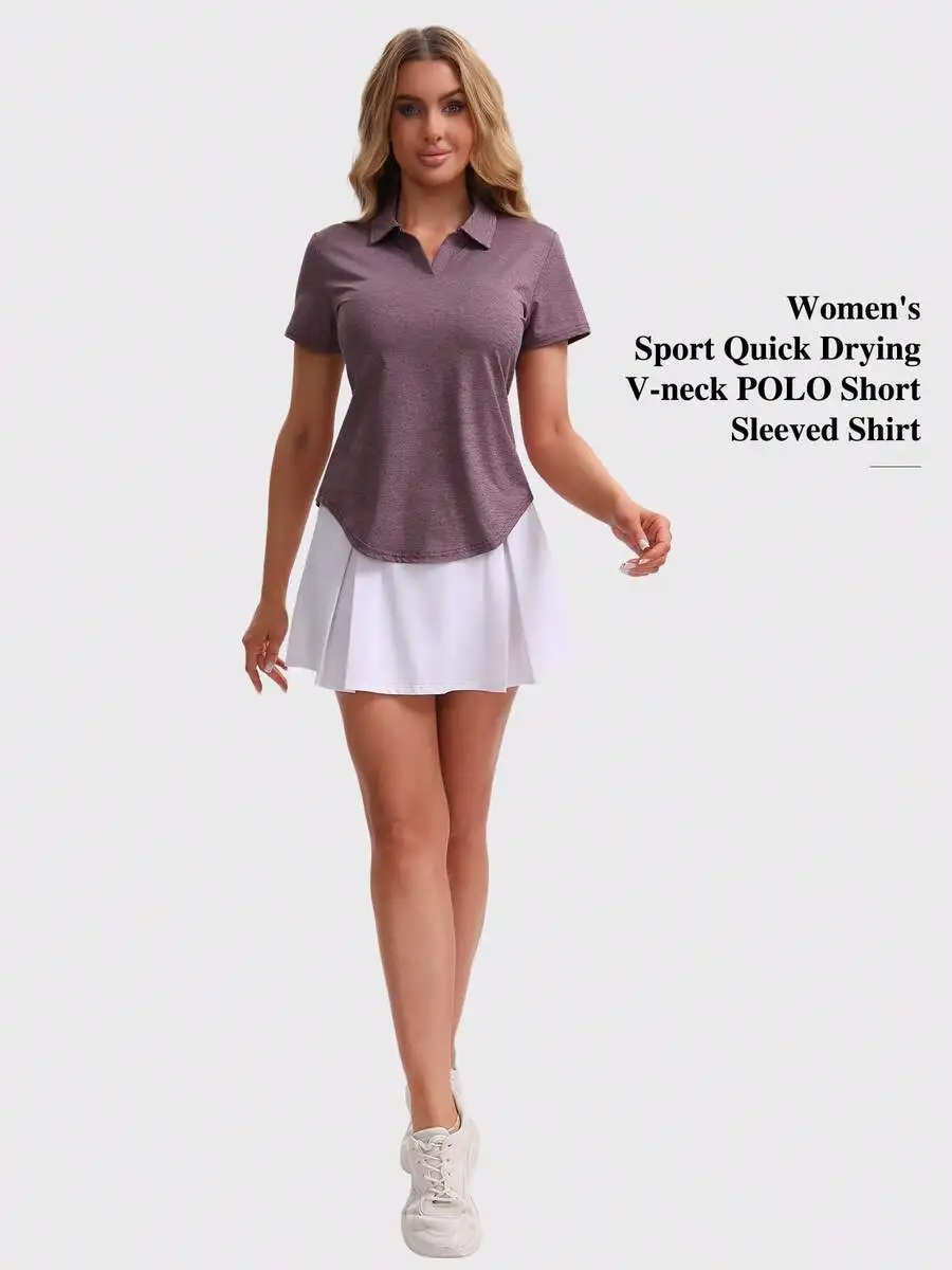 Womens Quick Drying Breathable V-Neck Short Sleeve Sport Shirt
Womens Quick Drying Breathable V-Neck Short Sleeve Sport Shirt