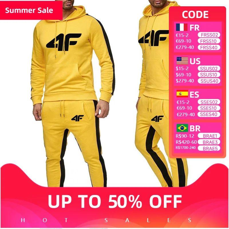 Men Two Piece Outdoors Men's Tracksuit Set Hot Sale Sportswear Sweatpants Hoodie Fashion Comfortable Casual Jogging Single Pants
Men Two Piece Outdoors Men's Tracksuit Set Hot Sale Sportswear Sweatpants Hoodie Fashion Comfortable Casual Jogging Single Pants