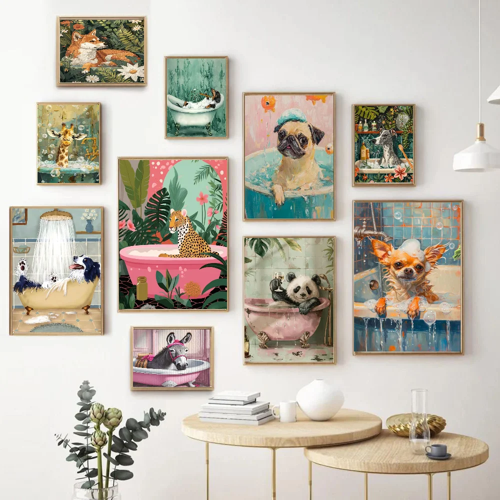 Colorful Bathtub Animal Tiger Zebra Black Cat Classic Movie Posters Vintage Room Bar Cafe Decor Stickers Wall Painting
Colorful Bathtub Animal Tiger Zebra Black Cat Classic Movie Posters Vintage Room Bar Cafe Decor Stickers Wall Painting