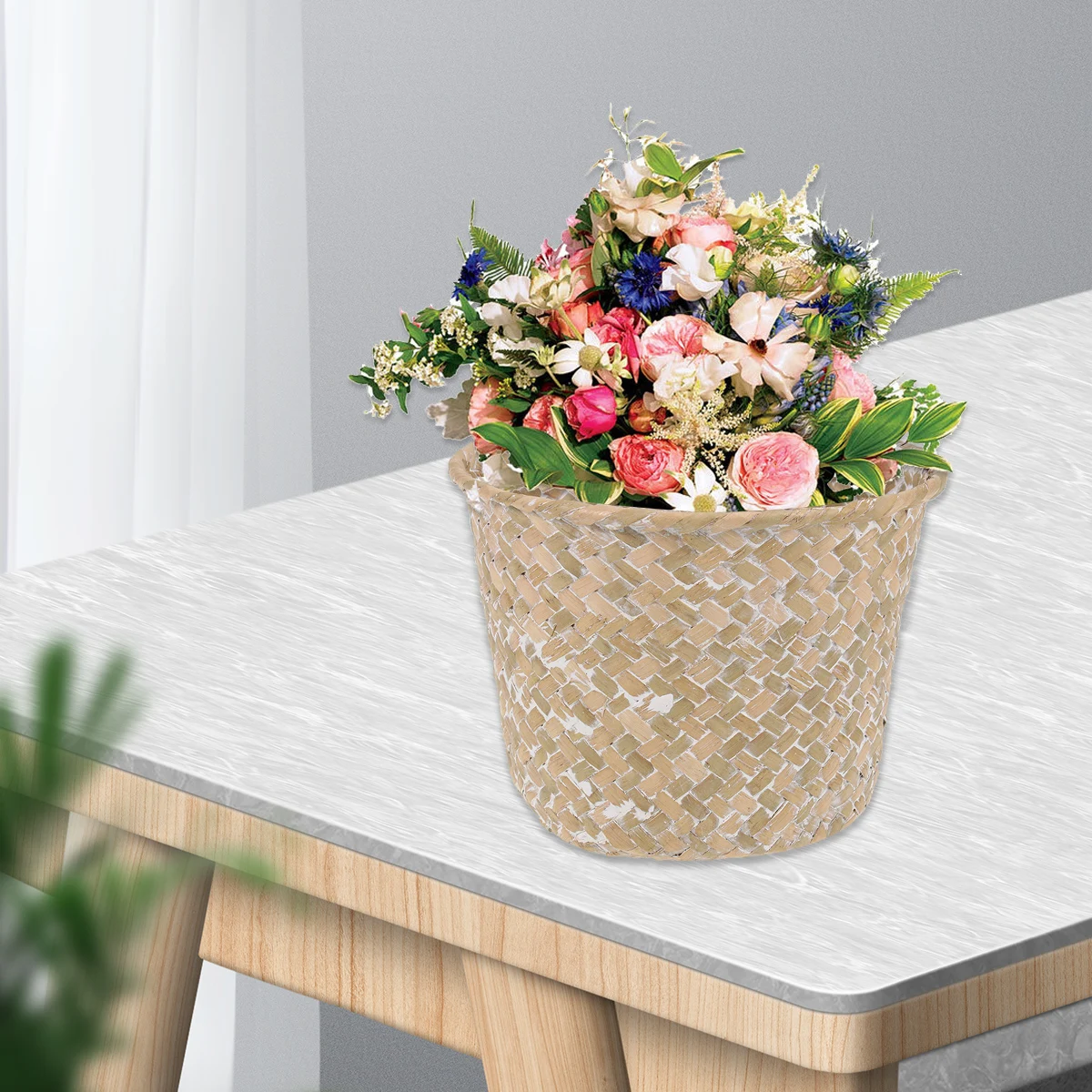Natural Grass Woven Storage Basket Home Decor Multifunctional Room Solution Gift Family Charm Weaving Box Storage
Natural Grass Woven Storage Basket Home Decor Multifunctional Room Solution Gift Family Charm Weaving Box Storage