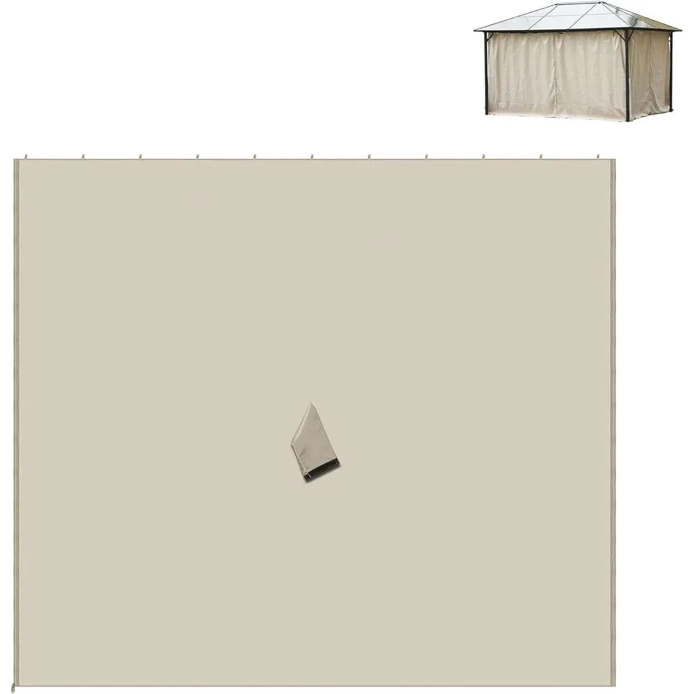 10' x 10' Beige Gazebo Sidewall Kit with Panels, Hooks, and C-Rings
10' x 10' Beige Gazebo Sidewall Kit with Panels, Hooks, and C-Rings