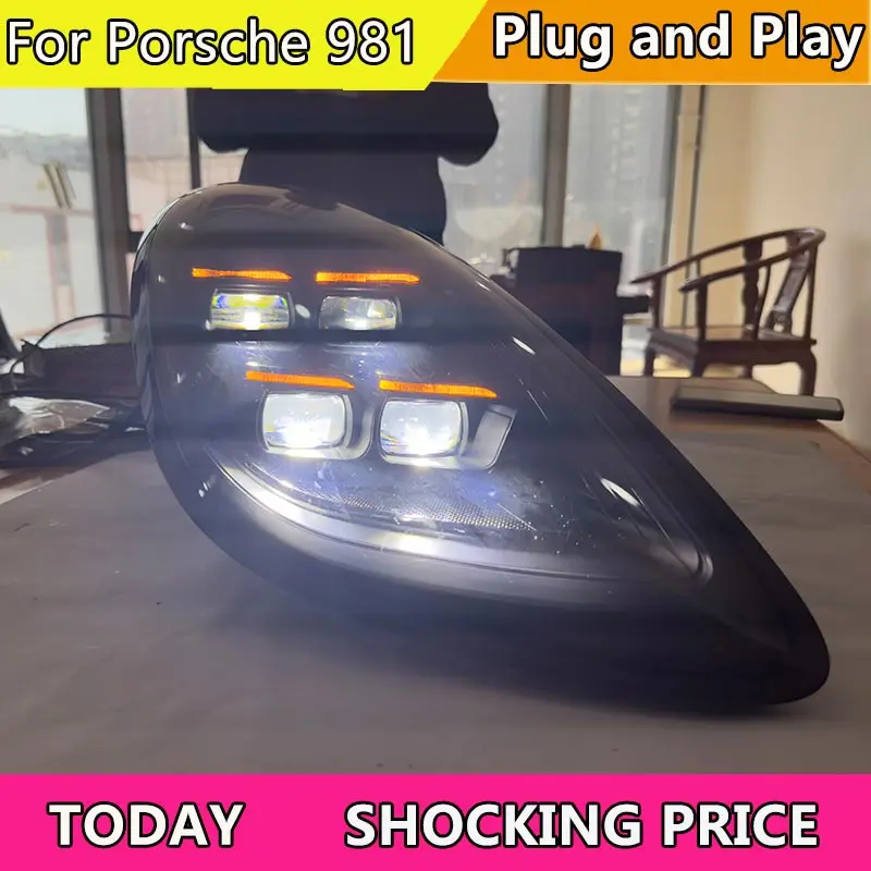 Светодиодная фара для Porsche 2013-2015 981 Cayman, передняя матричная фара автомобиля, модификация, обновление светодиодных фар
Светодиодная фара для Porsche 2013-2015 981 Cayman, передняя матричная фара автомобиля, модификация, обновление светодиодных фар
