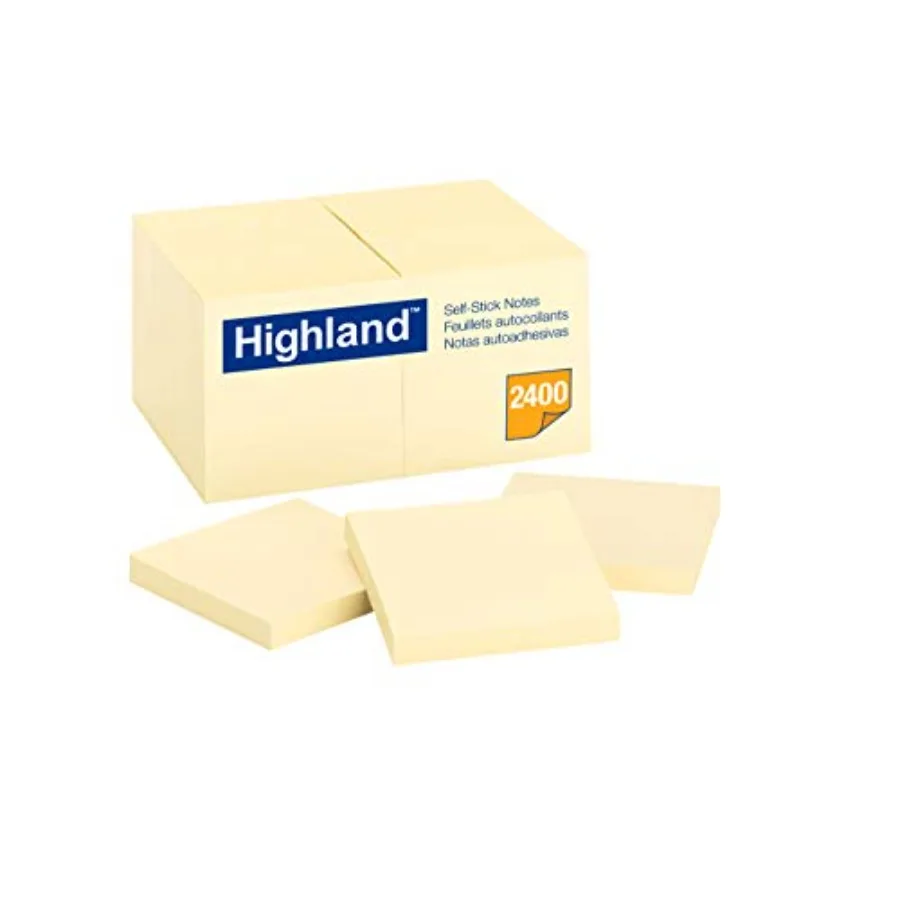 Sticky Notes Yellow 24 Pads/Pack 8 Packs Total
Sticky Notes Yellow 24 Pads/Pack 8 Packs Total