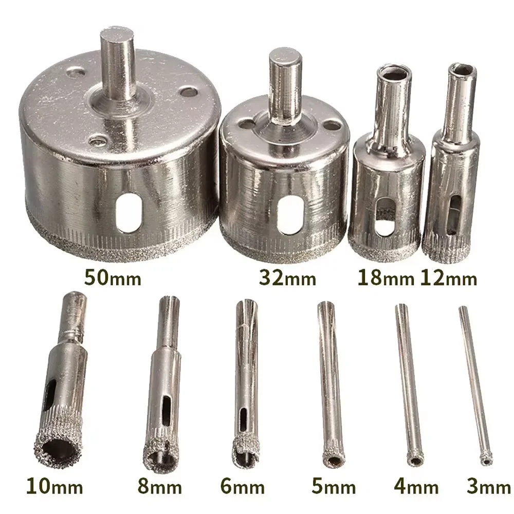 10PCS 3-50mm Diamond Hole Saw Drill Bits Set for Ship & Yacht Maintenance, Glass Marble Porcelain Tile Stone Cutting Tools
10PCS 3-50mm Diamond Hole Saw Drill Bits Set for Ship & Yacht Maintenance, Glass Marble Porcelain Tile Stone Cutting Tools