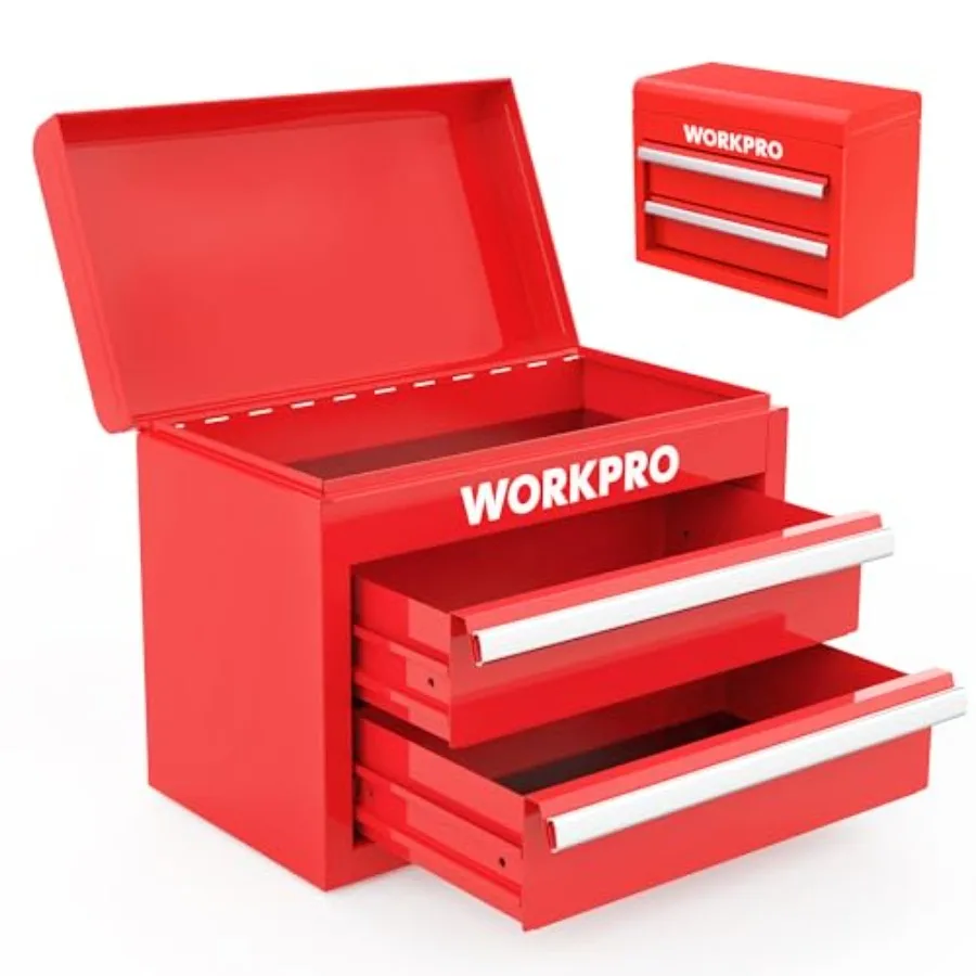 Mini Metal Tool Box with 2 Drawers and Top Storage Small Tool Chest with PVC Liners and PP Feet Pads Cold Rolled Steel Toolbox
Mini Metal Tool Box with 2 Drawers and Top Storage Small Tool Chest with PVC Liners and PP Feet Pads Cold Rolled Steel Toolbox