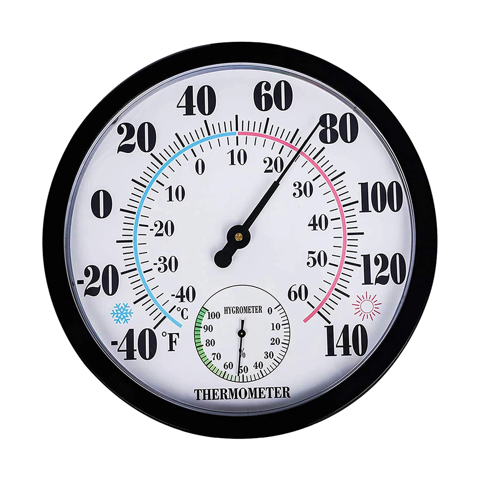 9.84'' Round Hygrometer Thermometer Meter Outdoor Temperature Humidity Gauge
9.84'' Round Hygrometer Thermometer Meter Outdoor Temperature Humidity Gauge