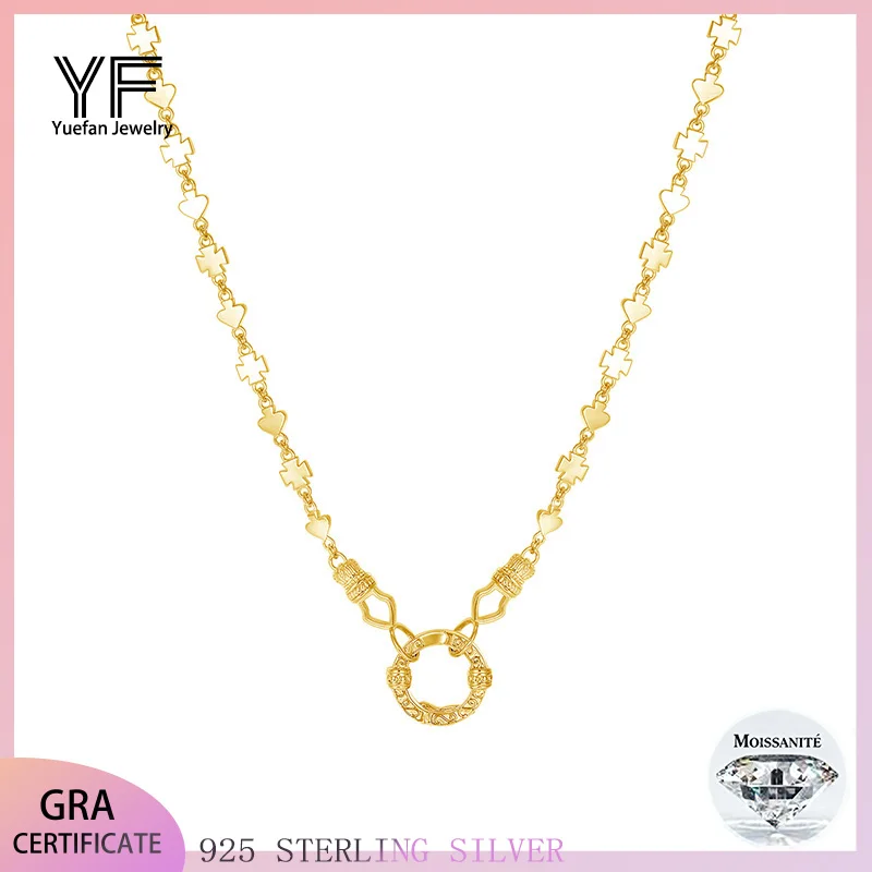 S925 Silver Circular collarbone necklace Multi-shaped Certified Hip Hop Style Jewelry Personalized customization Valentine's Day
S925 Silver Circular collarbone necklace Multi-shaped Certified Hip Hop Style Jewelry Personalized customization Valentine's Day