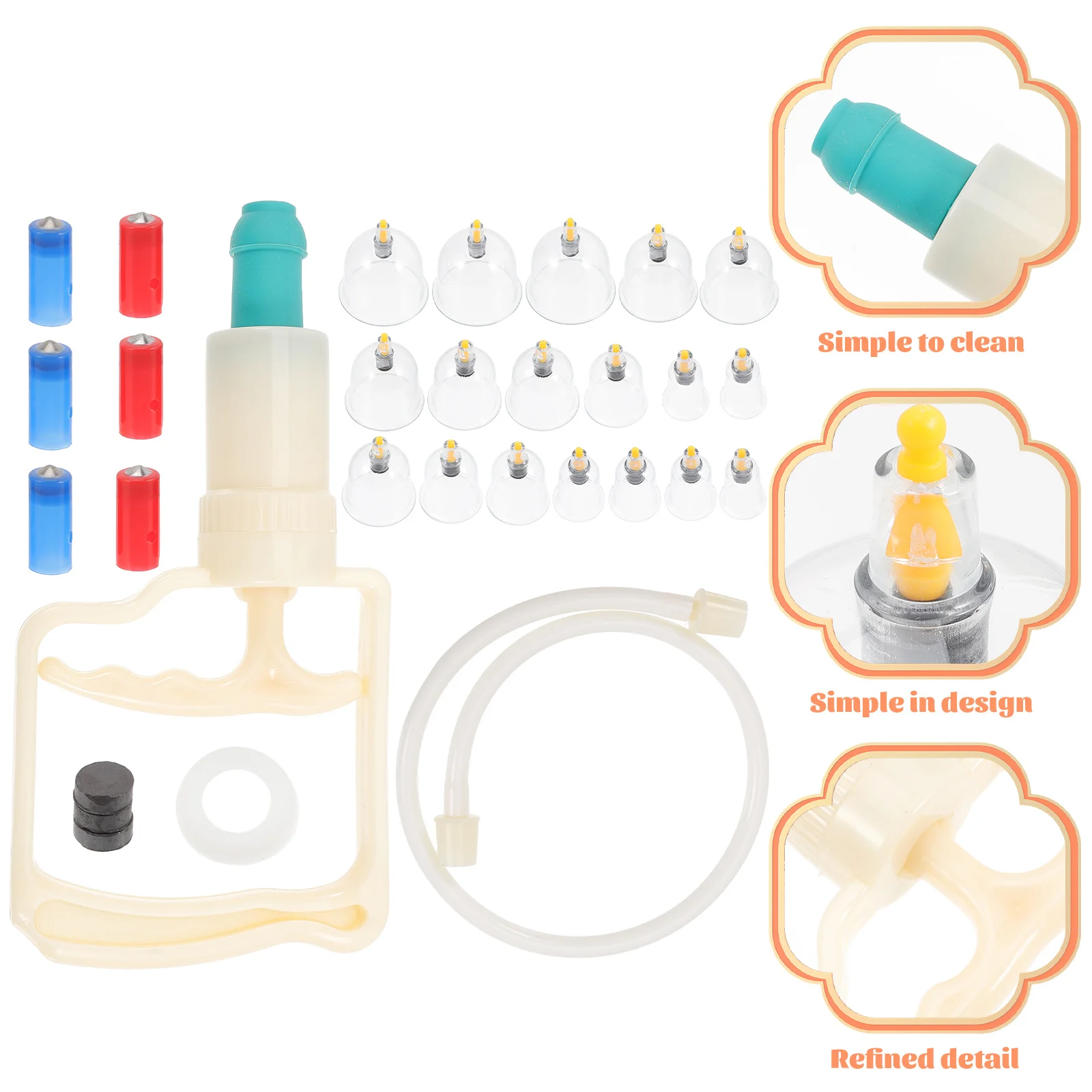1 set Vacuum Cupping Device Plastic Massage Cups Household Body Kits Therapy Tools Easy Cleaning Practical Design
1 set Vacuum Cupping Device Plastic Massage Cups Household Body Kits Therapy Tools Easy Cleaning Practical Design
