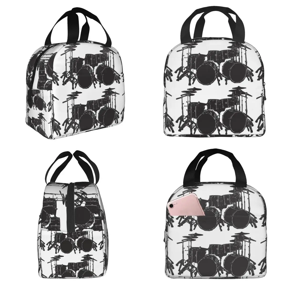 Drum Kit Insulated Lunch Bag for Kids School Cooler Thermal Food Box Tote Portable Lunch Boxes Container
Drum Kit Insulated Lunch Bag for Kids School Cooler Thermal Food Box Tote Portable Lunch Boxes Container