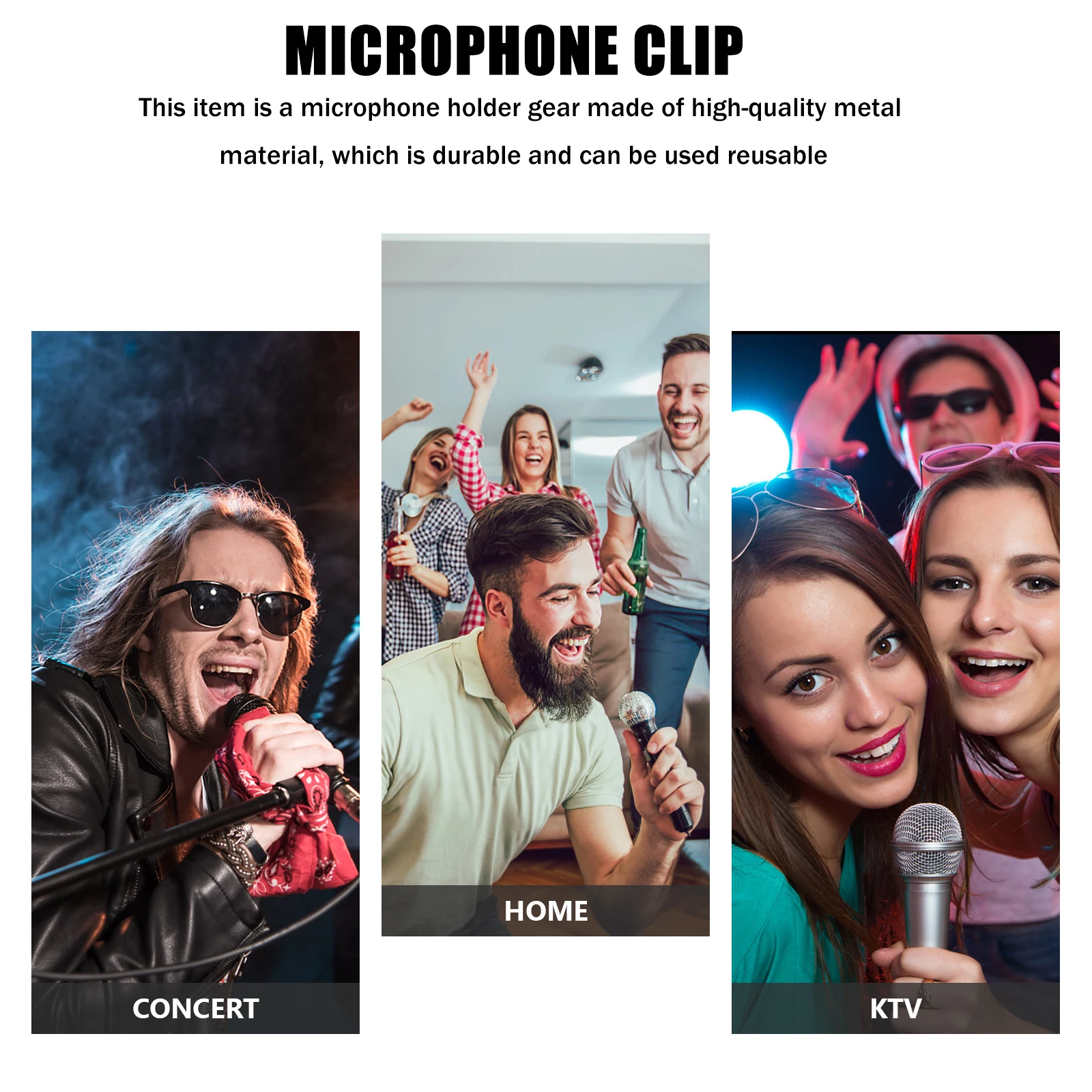 2pcs Microphone Clip Durable Metal Adjustable Drum Clamp for Stands Fits Most Handheld Mics Standard Drum Set Recording
2pcs Microphone Clip Durable Metal Adjustable Drum Clamp for Stands Fits Most Handheld Mics Standard Drum Set Recording
