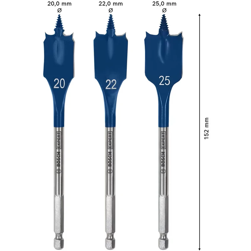 BOSCH EXPERT 2608900331 Self Cut Speed Spade Drill Bit Set 3pcs Fast Rough Drilling Softwood Accessories Drill Driver
BOSCH EXPERT 2608900331 Self Cut Speed Spade Drill Bit Set 3pcs Fast Rough Drilling Softwood Accessories Drill Driver