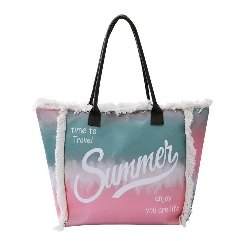 2024 Hot selling women's fashion letter printed large handbag with lace tassels, single shoulder canvas, handheld shopping bag
2024 Hot selling women's fashion letter printed large handbag with lace tassels, single shoulder canvas, handheld shopping bag
