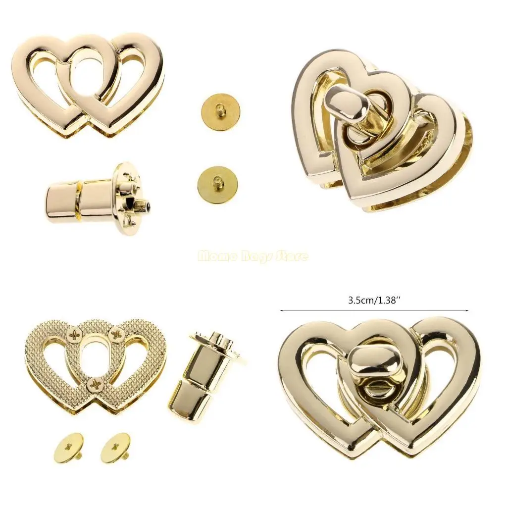 X90D Металлическое сердце застежки с пряжками поверните закручивание замка
X90D Металлическое сердце застежки с пряжками поверните закручивание замка