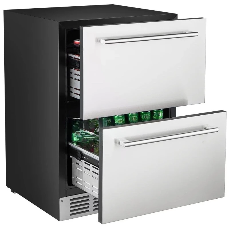 Stainless Steel Double Drawer Refrigerator Household Wine and Beverage Cooler
Stainless Steel Double Drawer Refrigerator Household Wine and Beverage Cooler