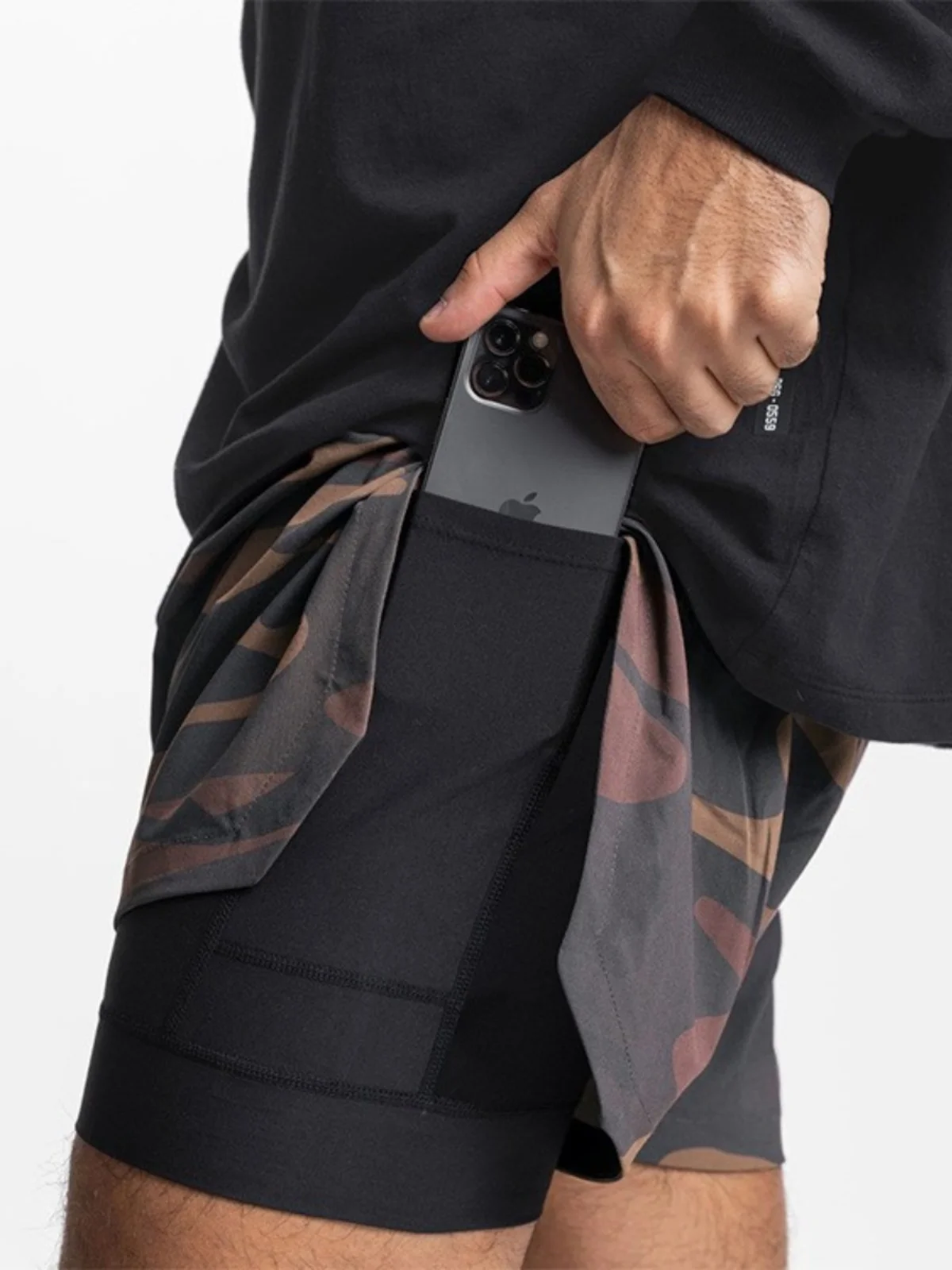 Trendy Fitness Running Shorts Double Layer High Slit Breathable Quick Dry Multi Function Training Squat Athletics Three ...
Trendy Fitness Running Shorts Double Layer High Slit Breathable Quick Dry Multi Function Training Squat Athletics Three ...