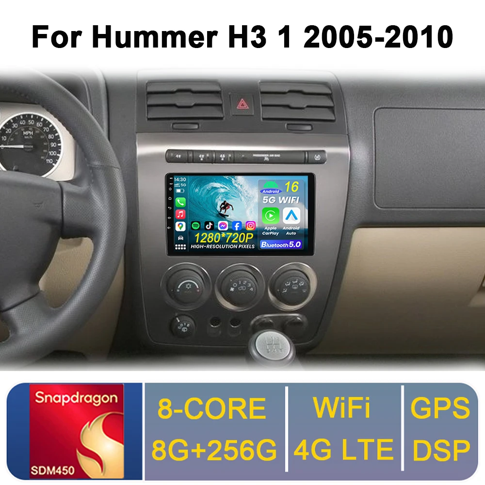 9 Inch Android Auto for Hummer H3 1 2005 - 2010 Multimedia Car Radio Monitor Player Autoradio GPS Navigation Stereo Carplay BT
9 Inch Android Auto for Hummer H3 1 2005 - 2010 Multimedia Car Radio Monitor Player Autoradio GPS Navigation Stereo Carplay BT