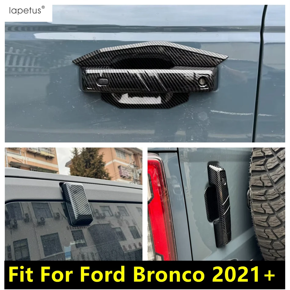 Rear Window Panel Sequins / Door Handle Bowl Frame Decoration Cover Trim Carbon Fiber Accessories For Ford Bronco 2021 - 2024
Rear Window Panel Sequins / Door Handle Bowl Frame Decoration Cover Trim Carbon Fiber Accessories For Ford Bronco 2021 - 2024