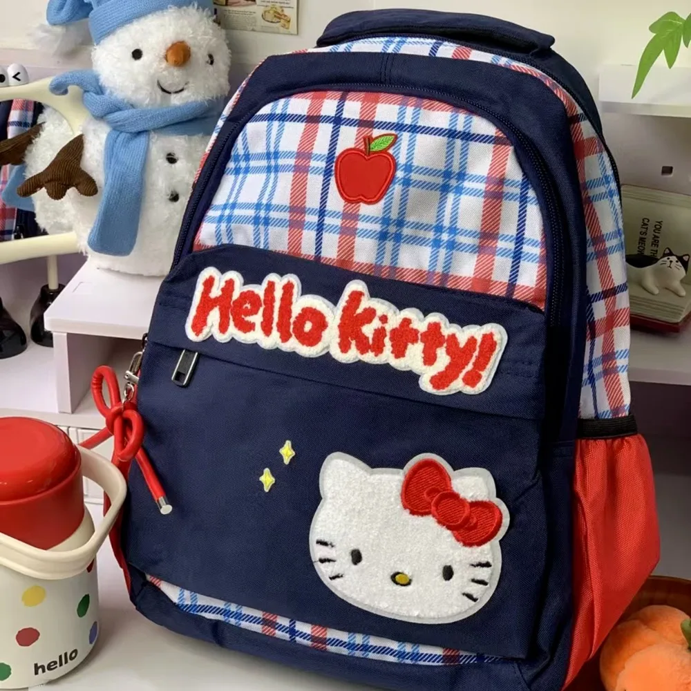 Miniso Рюкзак Hello Kitty, милый холст с вышивкой, водонепроницаемый рюкзак, мультяшная полосатая сетка, студенческая сумка на плечо большой вместительности
Miniso Рюкзак Hello Kitty, милый холст с вышивкой, водонепроницаемый рюкзак, мультяшная полосатая сетка, студенческая сумка на плечо большой вместительности
