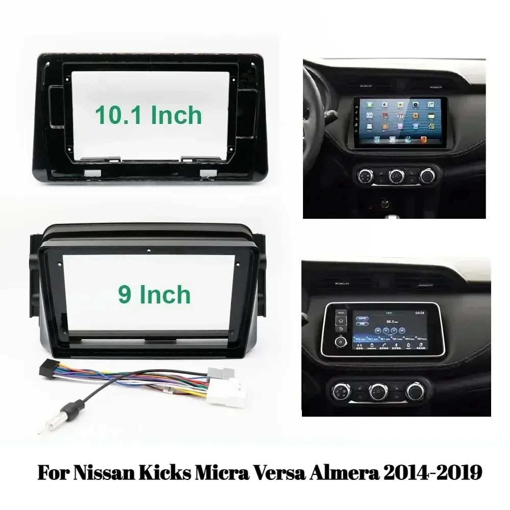 9/10,1-дюймовая рамка для автомобильного радиоприемника для Nissan Kicks Micra Versa Almera 2014-2019, комплект адаптеров для панели приборной панели Android 2DIN
9/10,1-дюймовая рамка для автомобильного радиоприемника для Nissan Kicks Micra Versa Almera 2014-2019, комплект адаптеров для панели приборной панели Android 2DIN