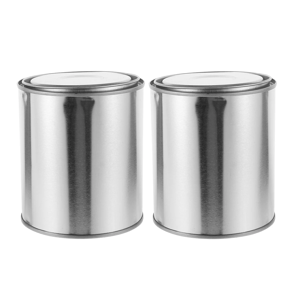 2pcs Thickened Round Metal Storage Containers Empty Cans 2L Leak Proof For Oil Paint Laboratory Sampling Construction Use
2pcs Thickened Round Metal Storage Containers Empty Cans 2L Leak Proof For Oil Paint Laboratory Sampling Construction Use