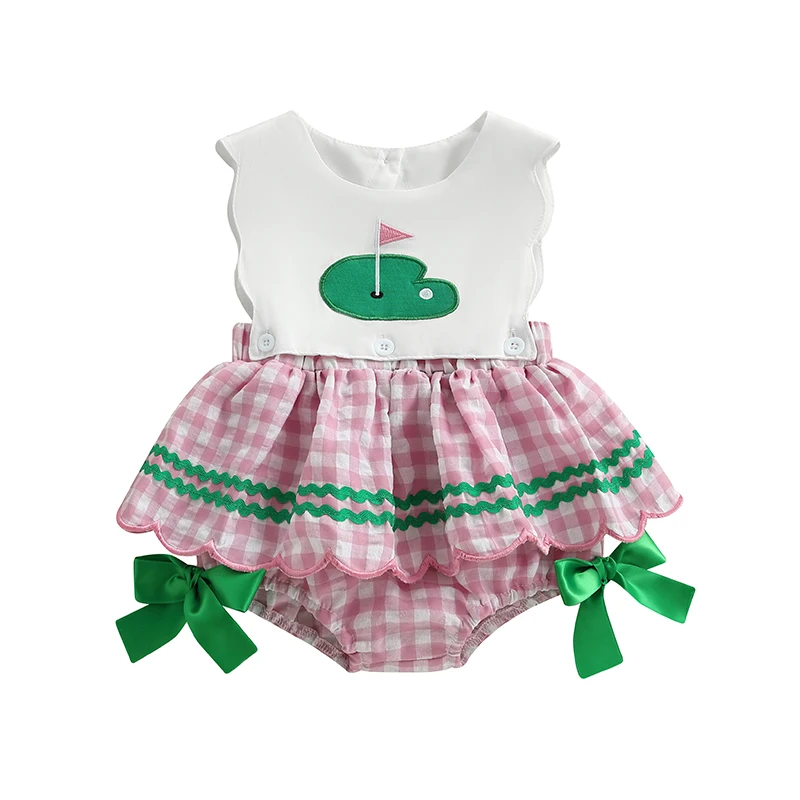 0-18M Baby Girl Golf Outfit Golf Embroidery Ruffle Infant Clothing Sleeveless Romper Jumpsuit Cute Summer Clothes
0-18M Baby Girl Golf Outfit Golf Embroidery Ruffle Infant Clothing Sleeveless Romper Jumpsuit Cute Summer Clothes