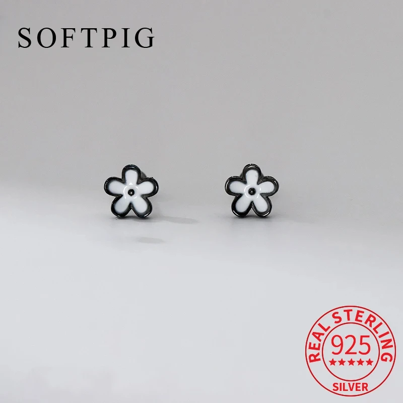 SOFTPIG Real 925 Sterling Silver Flower Bead Screw Mini Stud Earrings for Women Cute Fine Jewelry Light Luxury Accessories
SOFTPIG Real 925 Sterling Silver Flower Bead Screw Mini Stud Earrings for Women Cute Fine Jewelry Light Luxury Accessories